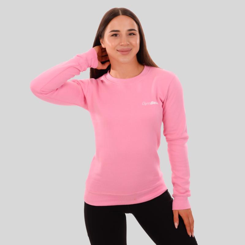 GymBeam Dámská mikina Basic Jumper Baby Pink GymBeam