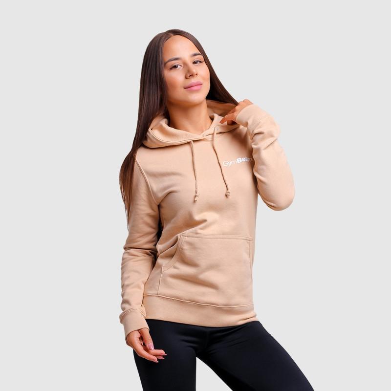 GymBeam Dámská mikina PRO Hoodie Sand GymBeam