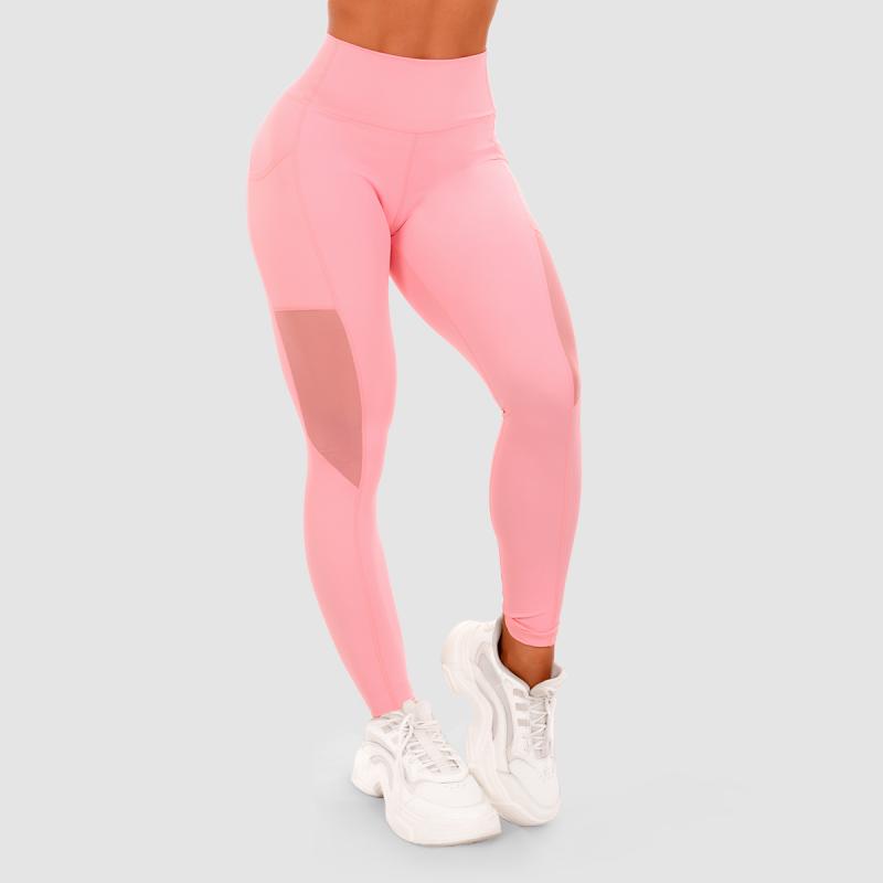 GymBeam Dámské legíny Mesh Panel pink GymBeam