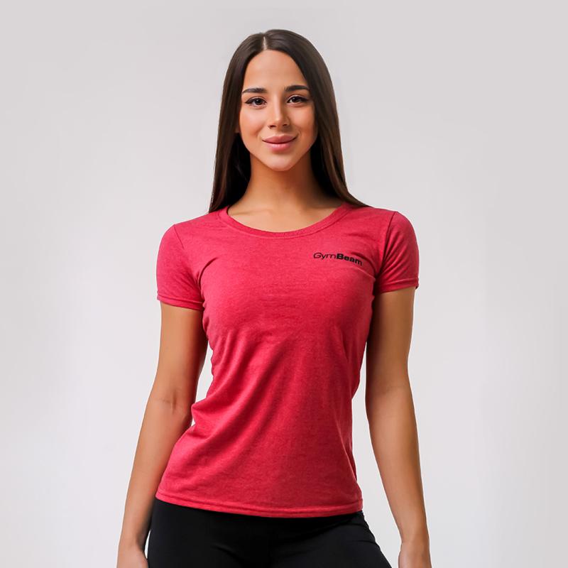 GymBeam Dámské tričko Basic Vintage Red GymBeam