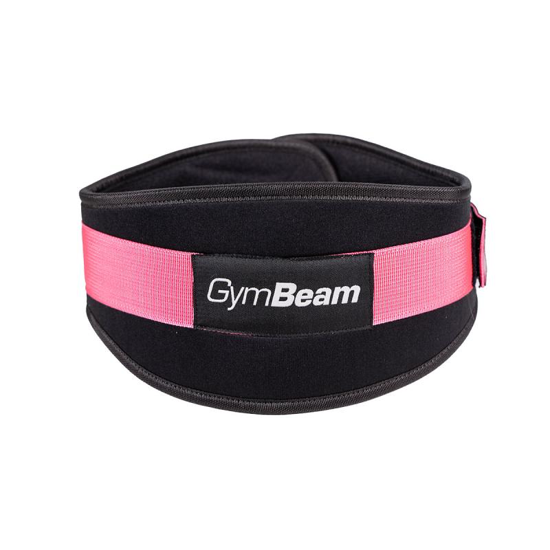 GymBeam Fitness neoprenový opasek LIFT Black Pink GymBeam