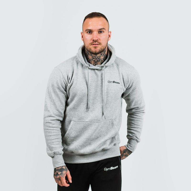 GymBeam Mikina Athlete Grey Black GymBeam