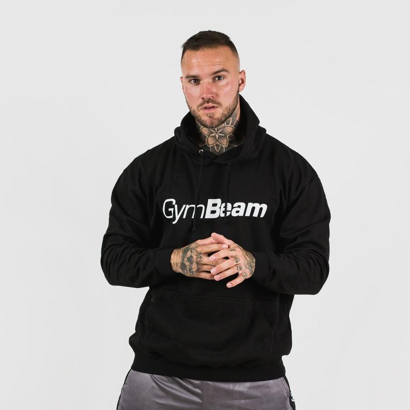GymBeam Mikina PRO Hoodie Black GymBeam