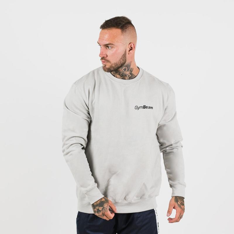 GymBeam Mikina PRO Jumper Moon Grey Black GymBeam