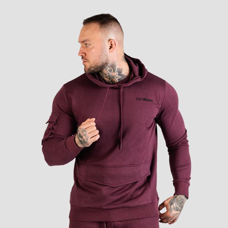 GymBeam Mikina TRN Hoodie Eggplant GymBeam
