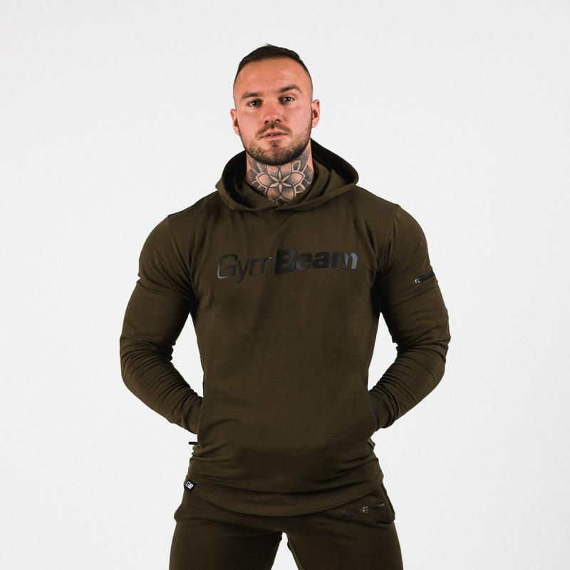 GymBeam Mikina Urban Military Green GymBeam