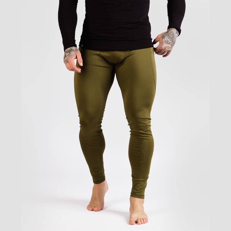 GymBeam Pánské Legíny FIT Military Green GymBeam