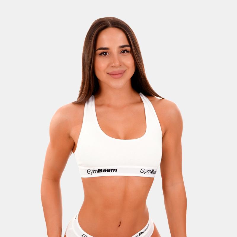 GymBeam Podprsenka Bralette White GymBeam