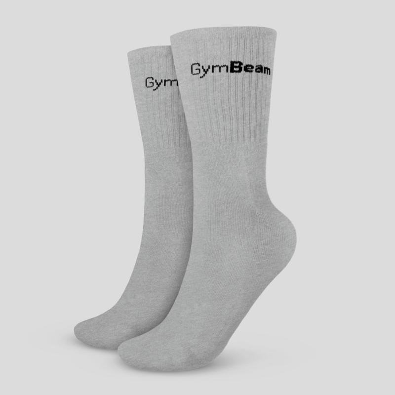GymBeam Ponožky 3/4 Socks 3Pack Grey GymBeam