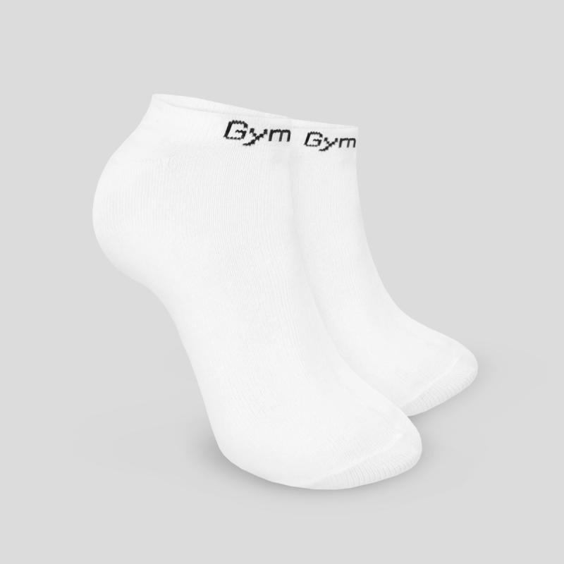 GymBeam Ponožky Ankle Socks 3Pack White GymBeam