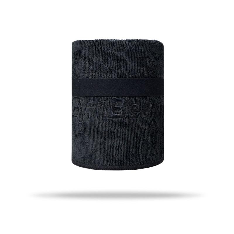 GymBeam Sportovní ručník z mikrovlákna Large Black GymBeam