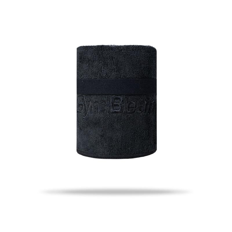 GymBeam Sportovní ručník z mikrovlákna Medium Black GymBeam