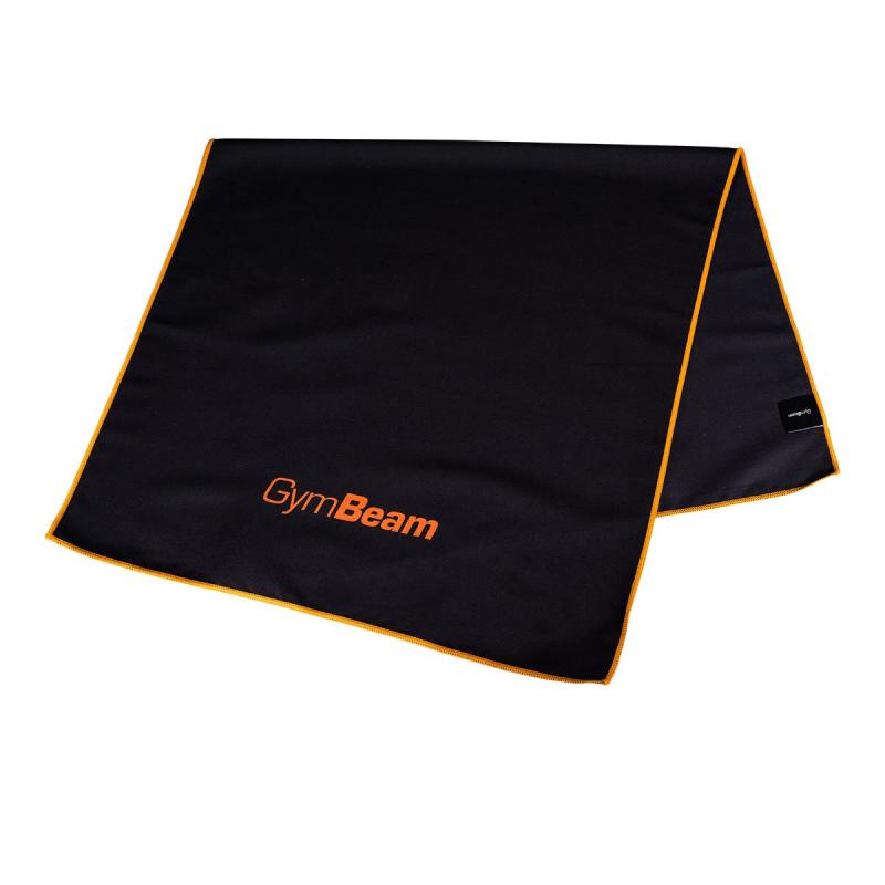 GymBeam Sportovní rychleschnoucí ručník Black/Orange GymBeam