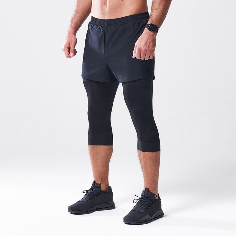 Kompresní legíny All-Action Short + Tight Black - SQUATWOLF