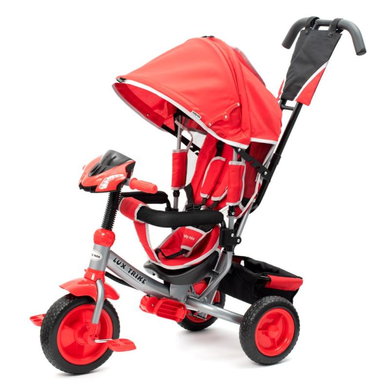 BABY MIX Dětská tříkolka s LED světly Lux Trike červená BABY MIX