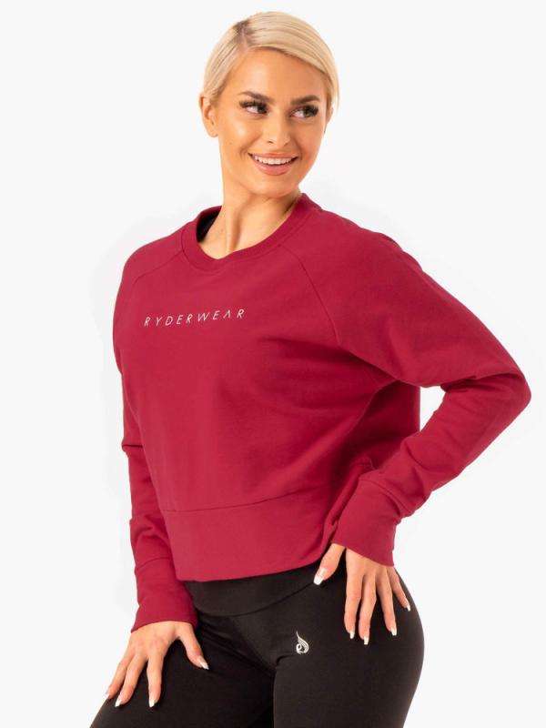 Ryderwear Dámská Mikina Motion Wine Red Ryderwear