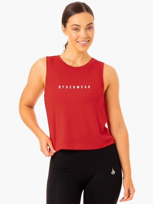 Ryderwear Dámské tílko Replay Red Ryderwear