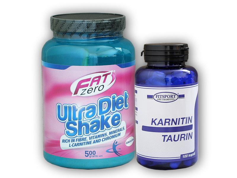 Fitsport Karnitin Taurin 100cp + Ultra Diet Shake 500g Fitsport