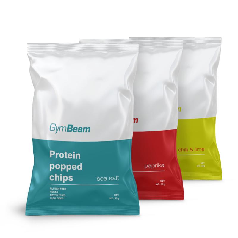 GymBeam Proteinové čipsy 10 x 40 g GymBeam