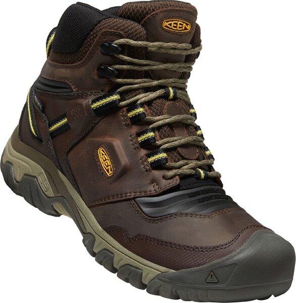 Keen RIDGE FLEX MID WP MEN coffee bean/keen yellow Keen