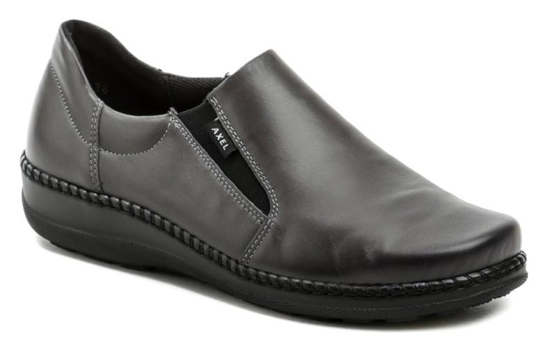 Axel AXCW065 šedé dámské polobotky boty šíře H Axel