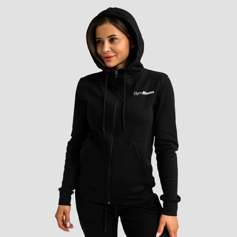 GymBeam Dámská mikina se zipem Limitless Black GymBeam