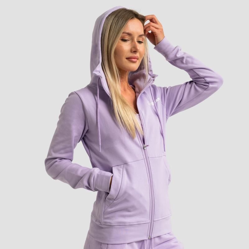 GymBeam Dámská mikina se zipem Limitless Lavender GymBeam