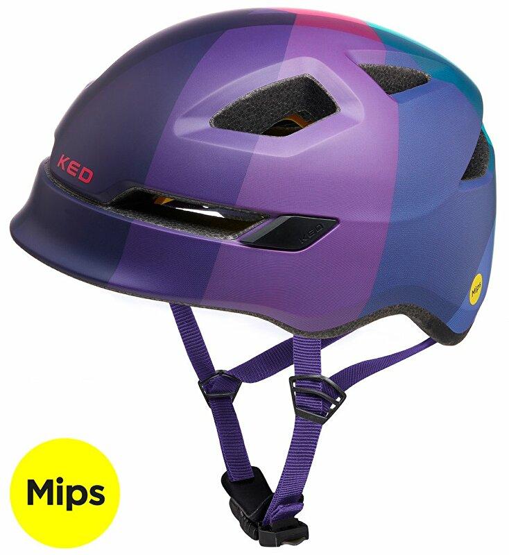 Ked Pop Mips lilac green juniorská cyklistická přilba Ked