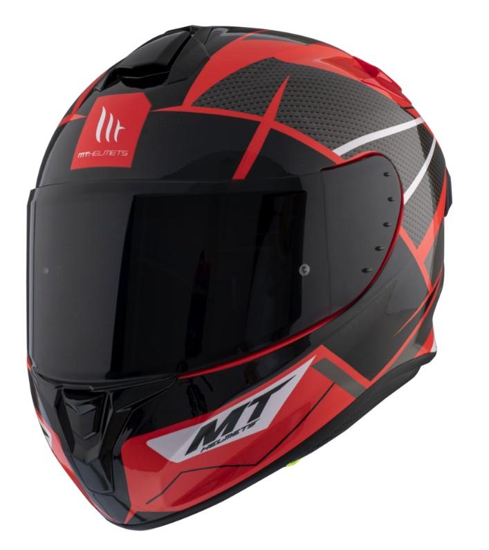 MT Helmets FF106 Pro Targo Pro Podium D5 červeno-černá Mt Helmets