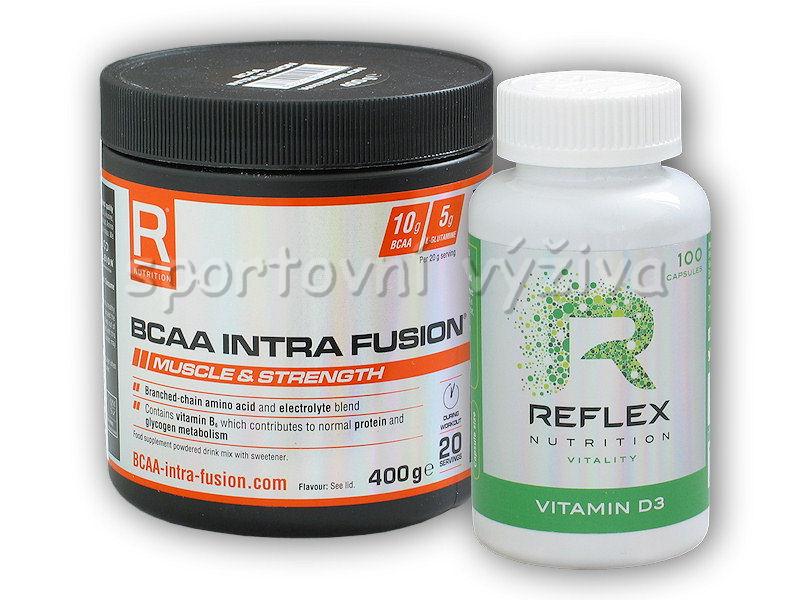 Reflex Nutrition BCAA Intra Fusion 400g + Vitamin D3 Reflex Nutrition