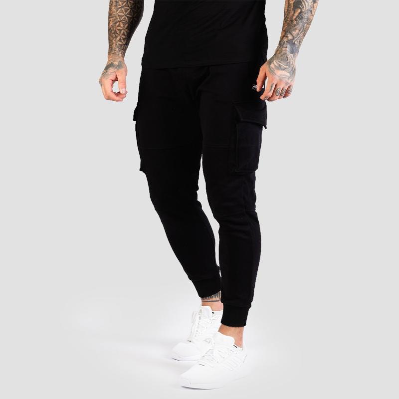 GymBeam Tepláky TRN Black GymBeam