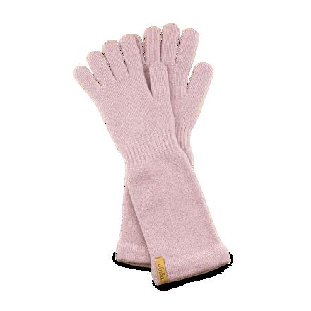 Vlnka Dlouhé vlněné rukavice s kašmírem Vlnka R04 růžová Vlnka