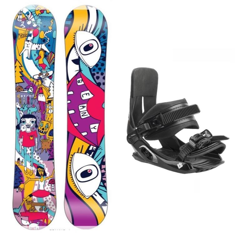 Beany Bark dětský snowboard + Hatchey Tactic Junior vázání Beany