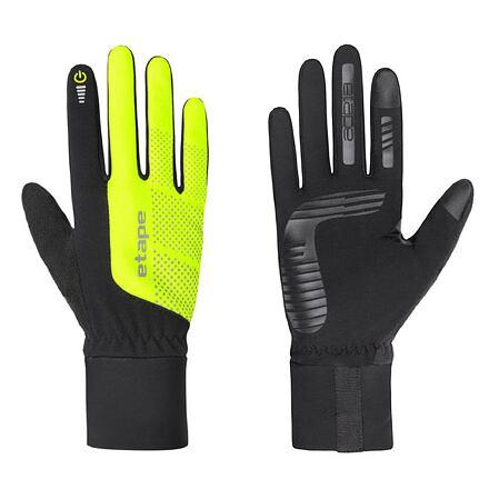 Etape Skin WS+ sportovní rukavice černá-žlutá fluo Etape