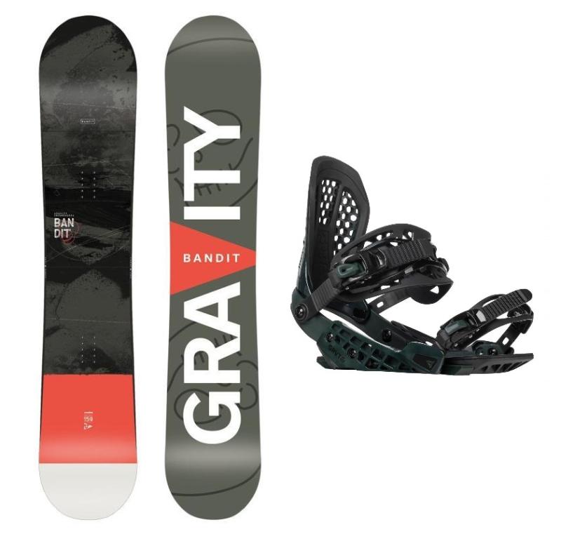 Gravity Bandit pánský snowboard + Gravity G2 black/moss vázání + sleva 1000
