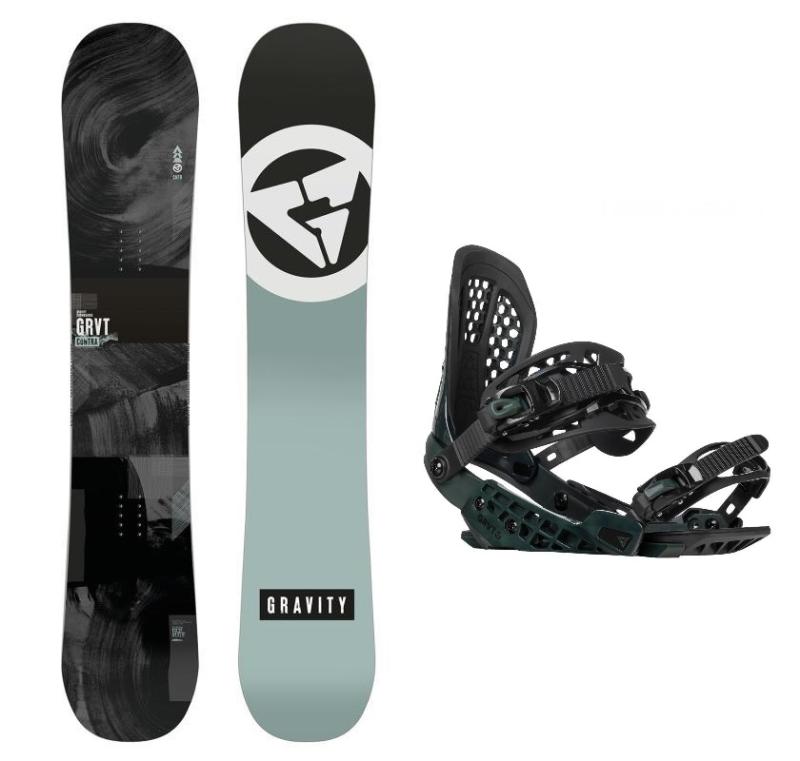 Gravity Contra 23/24 pánský snowboard + Gravity G2 black/moss vázání Gravity