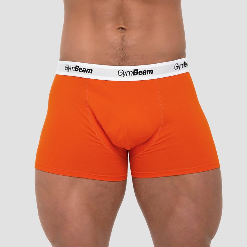 GymBeam Pánske boxerky Essentials 3Pack Orange GymBeam