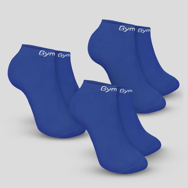 GymBeam Ponožky Ankle Socks 3Pack Blue GymBeam