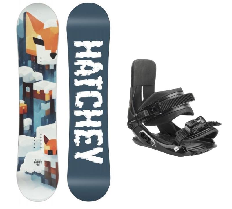 Hatchey Rabbies juniorský snowboard + Hatchey Tactic Junior vázání Hatchey