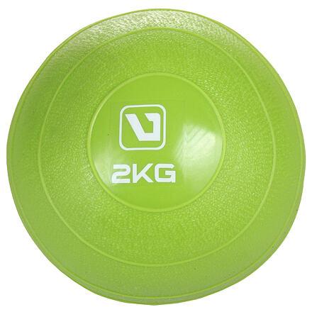 LiveUp Weight ball míč na cvičení zelená LiveUp