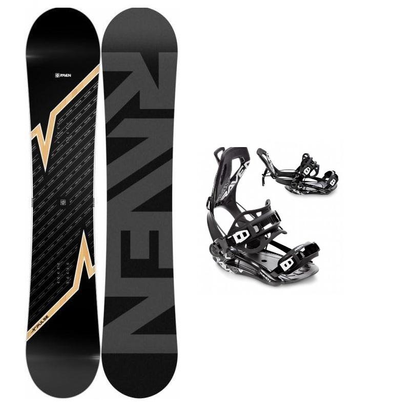 Raven Pulse snowboard + Raven FT360 black snowboardové vázání Raven