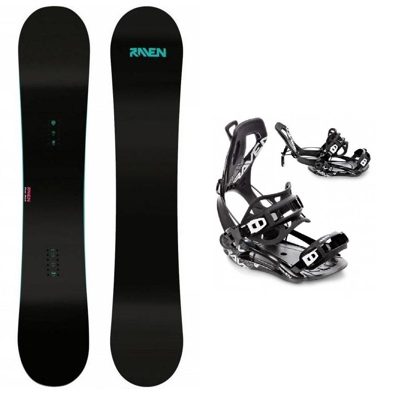 Raven Pure mint dámský snowboard + Raven FT360 black snowboardové vázání Raven