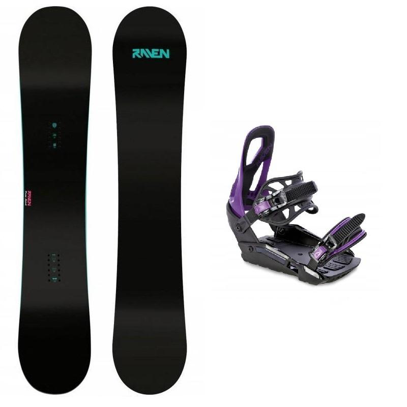 Raven Pure mint dámský snowboard + Raven S230 Black/violet vázání Raven