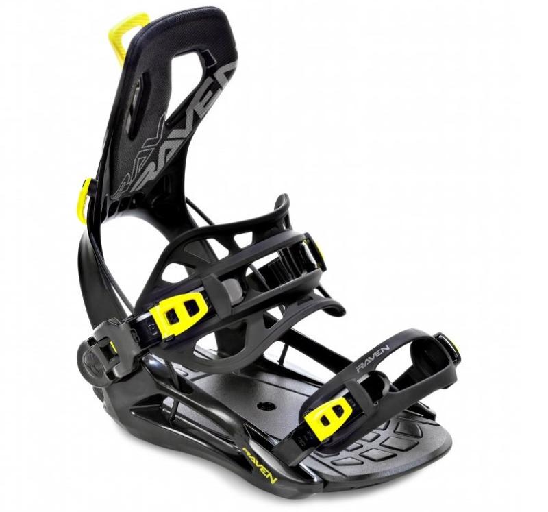 Raven RAGE Fastec FT360 black/lime snowboardové vázání Raven