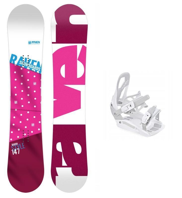 Raven Style Pink dámský snowboard + Raven S230 White vázání Raven