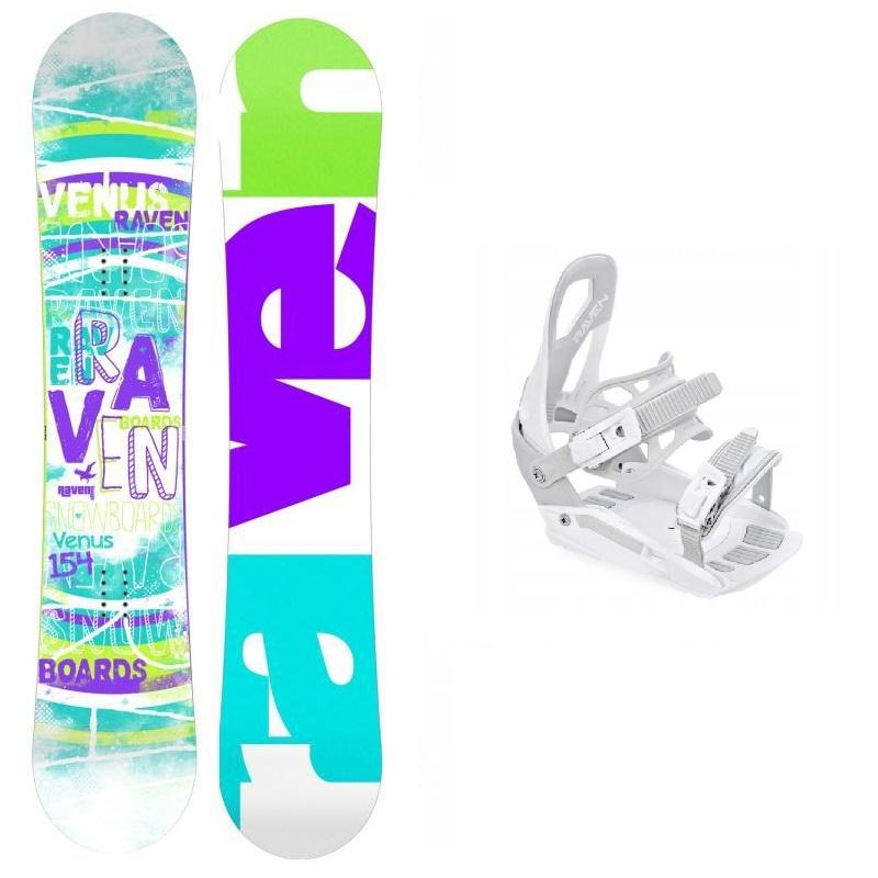 Raven Venus dámský snowboard + Raven S230 White snowboardové vázání Raven