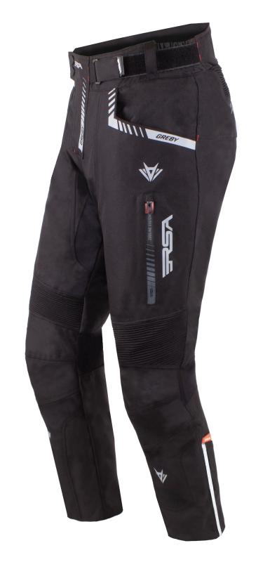 RSA Kalhoty na motorku Greby 2 černé RSA