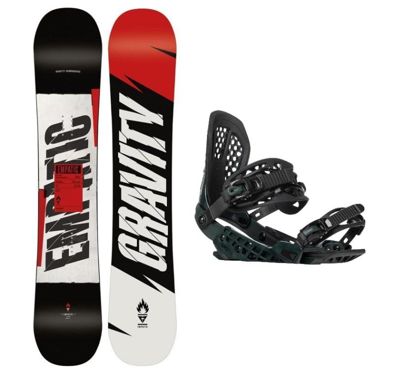 Gravity Empatic snowboard + Gravity G2 black/moss vázání + sleva 500