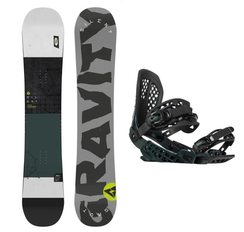 Gravity Silent 23/24 pánský snowboard + Gravity G2 black/moss vázání + sleva 500