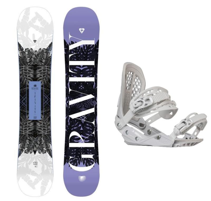 Gravity Trinity 23/24 dámský snowboard + Gravity G2 Lady white vázání + sleva 500